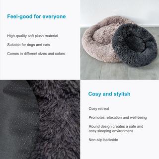 Intirilife  flauschiges Plüsch Haustierbett 