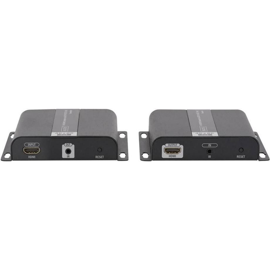 Digitus  4K HDMI Extender Set, IP-fähig, bis 120m, POE powered, UHD 4K/30Hz Unterstützung, unterstützt 
