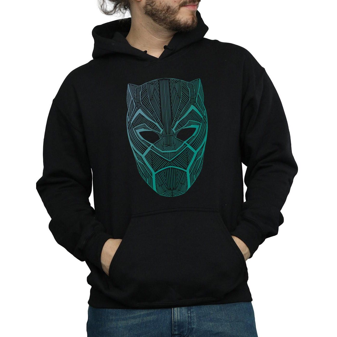 MARVEL Black Panther Masque Sweat à Capuche  