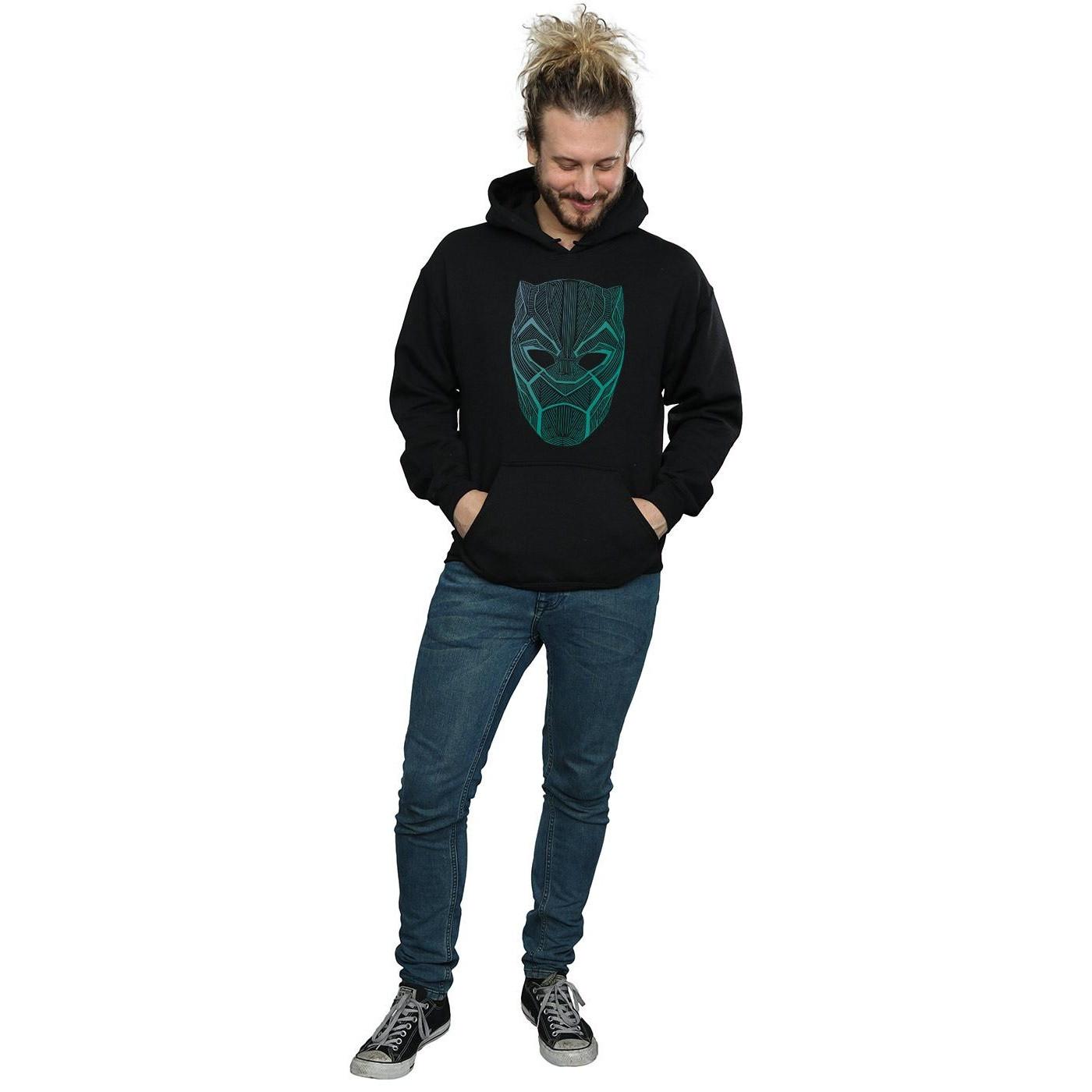 MARVEL Black Panther Masque Sweat à Capuche  