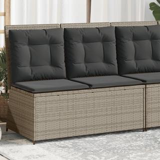 VidaXL Verstellbare gartenbank poly-rattan  