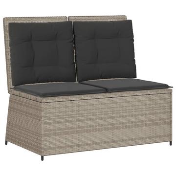 Verstellbare gartenbank poly-rattan