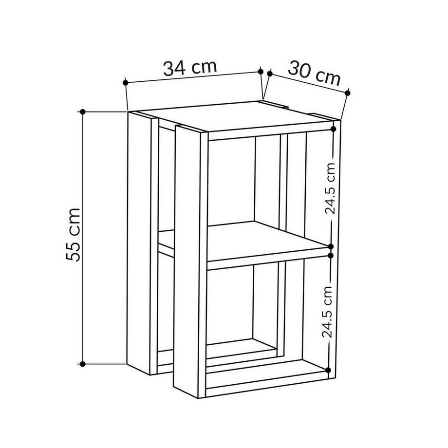 Calicosy Table de chevet LORRIE  