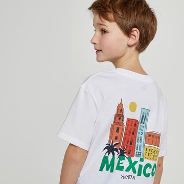 Kurzärmeliges T-Shirt mit Mexico-Print