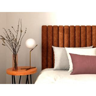 Vente-unique Tête de lit coutures verticales - 150 cm - Tissu - Terracotta - SARAH  