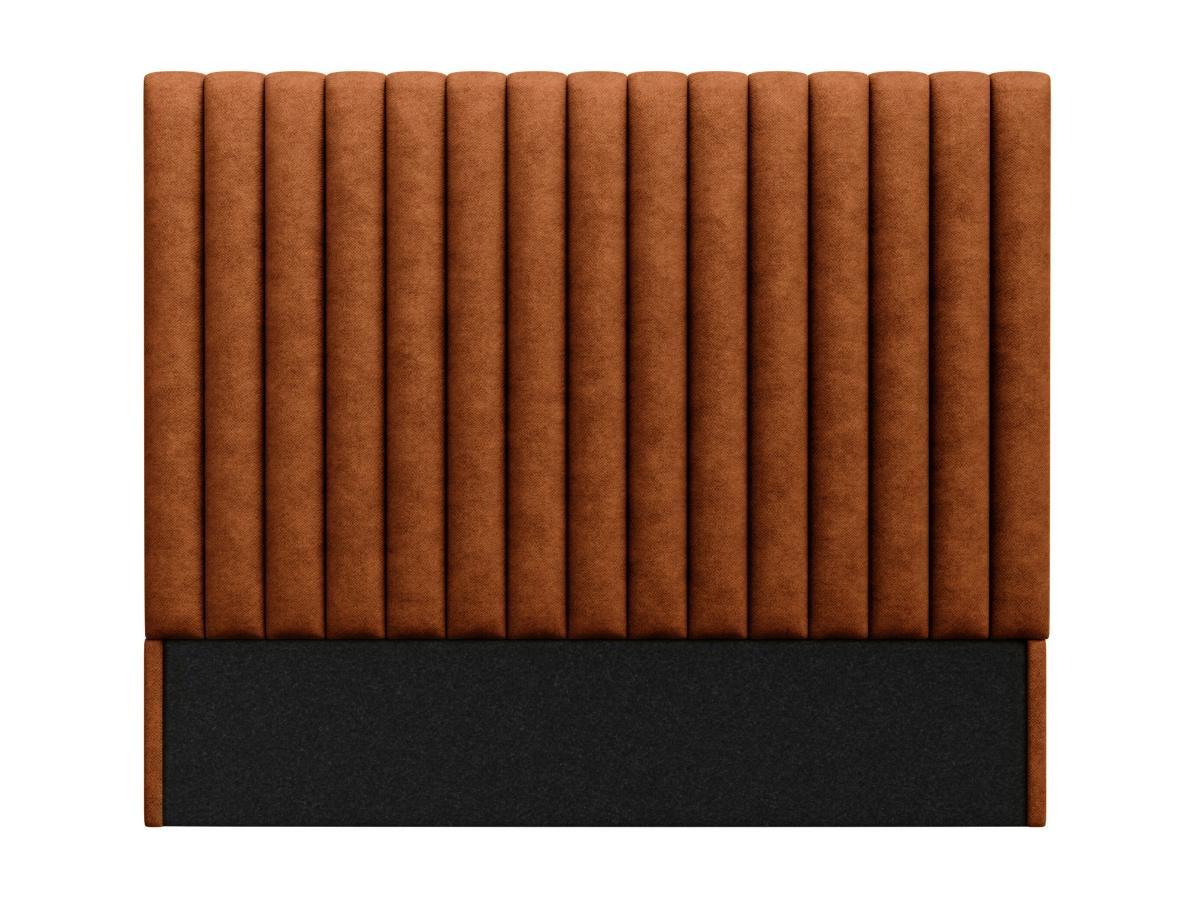 Vente-unique Tête de lit coutures verticales - 150 cm - Tissu - Terracotta - SARAH  