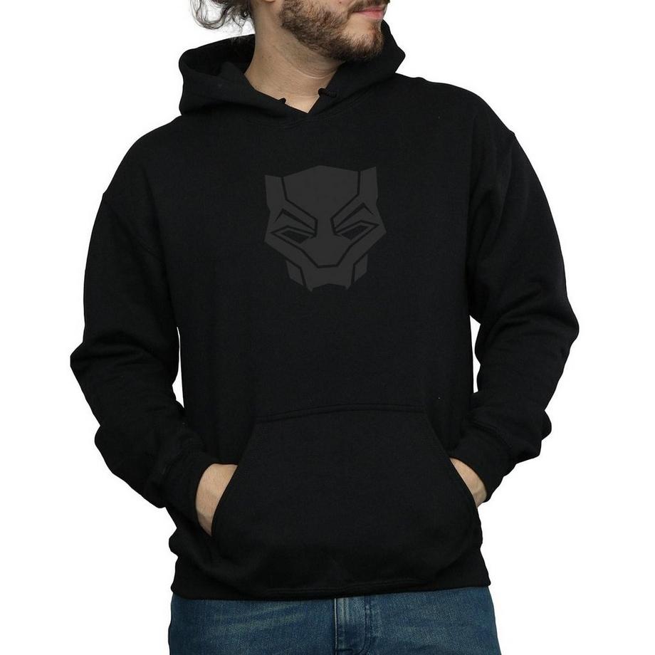 MARVEL Black On Black Felpa con Cappuccio  