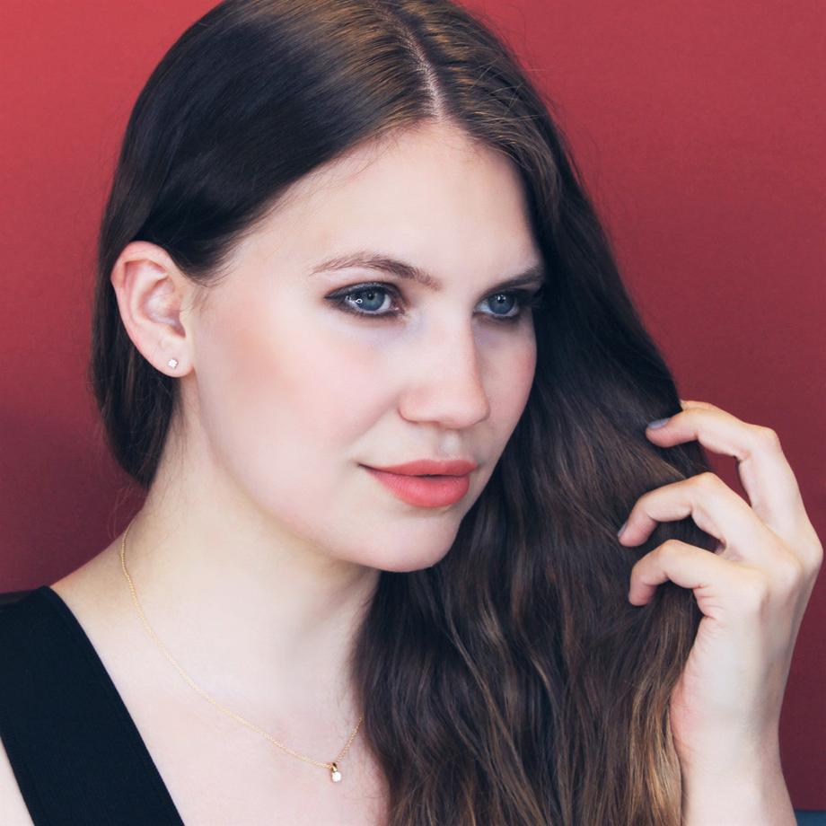 MUAU Schmuck  Ohrstecker Diamant 0.15ct.  Gelbgold 750 