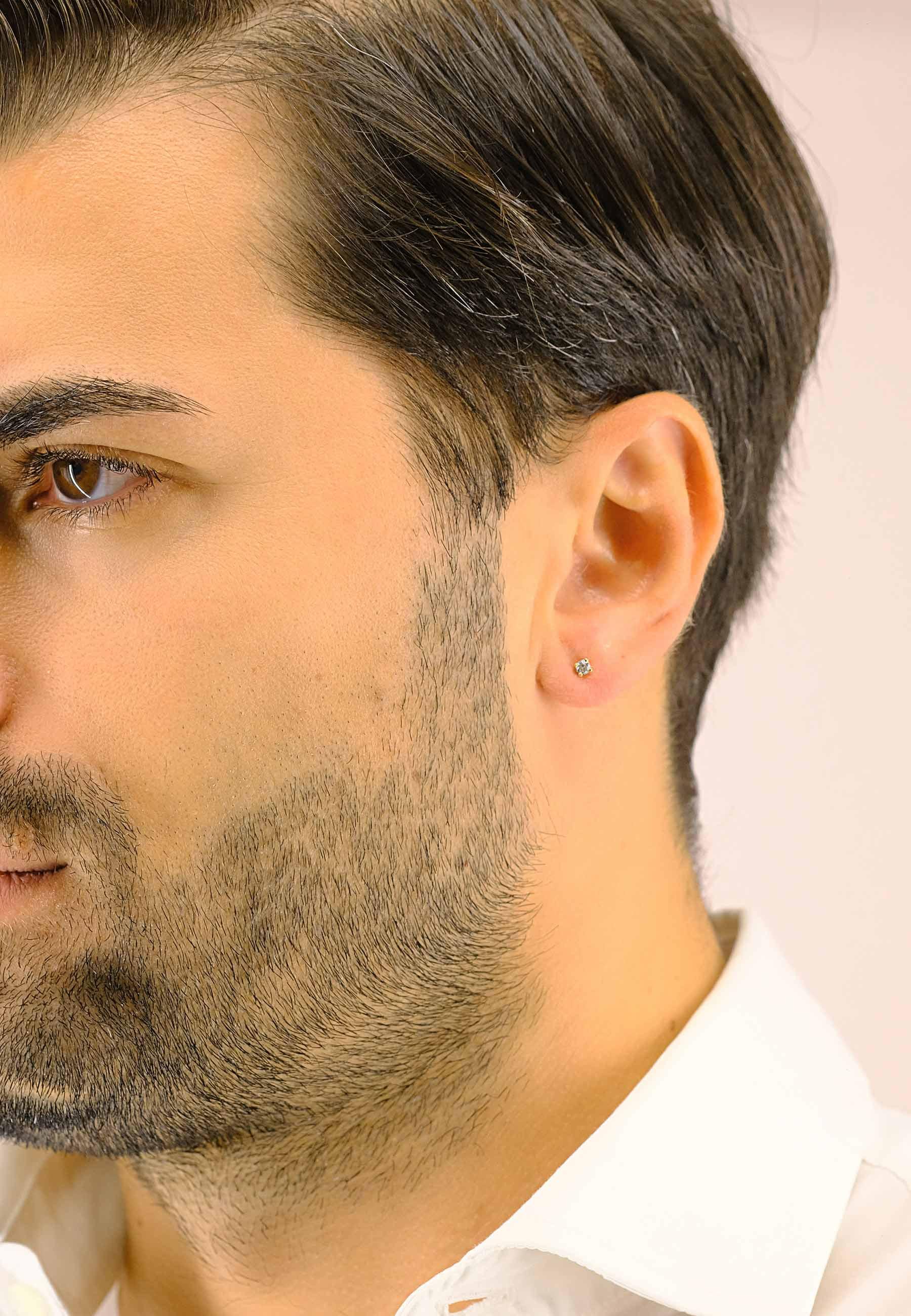 MUAU Schmuck  Ohrstecker Diamant 0.15ct.  Gelbgold 750 