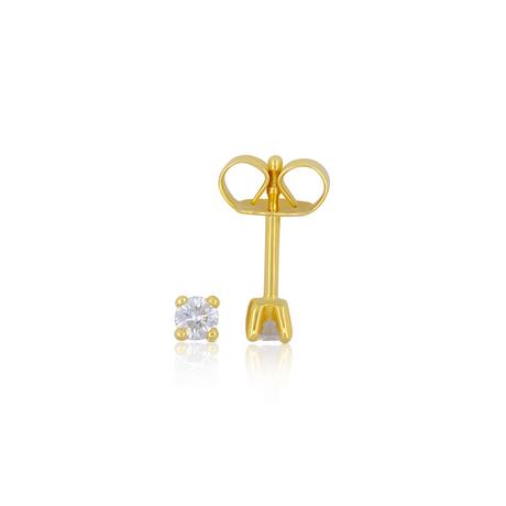 MUAU Schmuck  Ohrstecker Diamant 0.15ct.  Gelbgold 750 