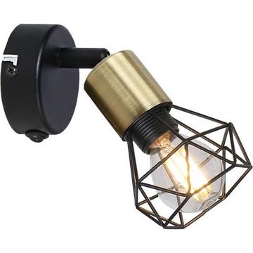 Spot Xara I métal noir 1xE14