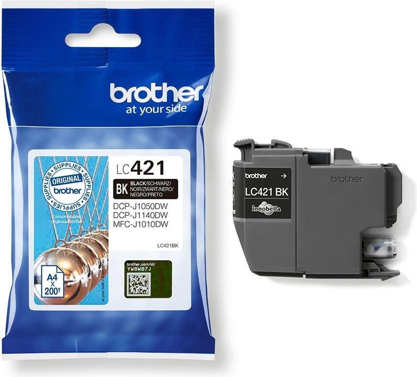 brother  BROTHER Tintenpatrone schwarz LC-421BK DCP-J1050 200 Seiten 