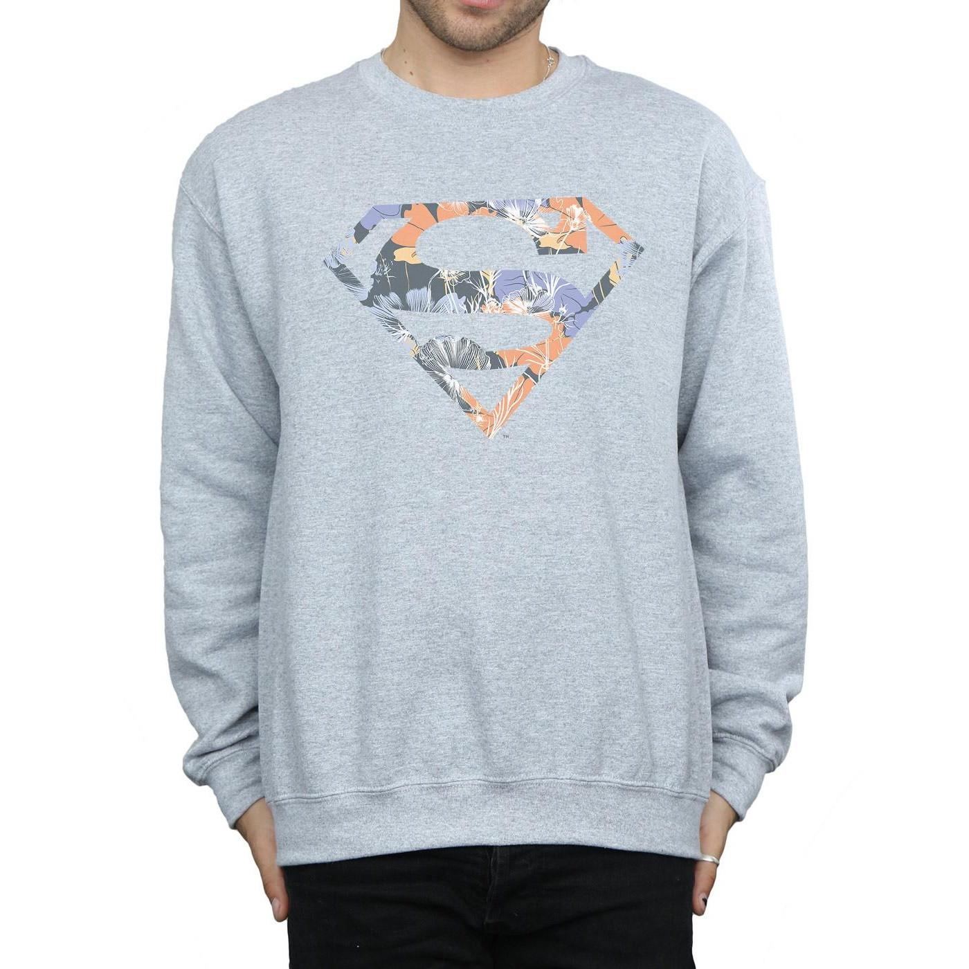 DC COMICS Superman Floral Logo Sweatshirt  