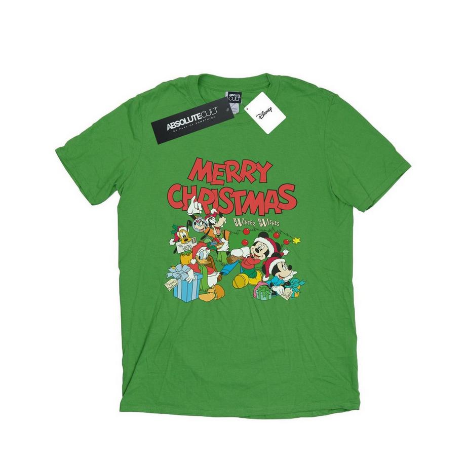 Disney Mickey Mouse And Friends Winter Wishes T-Shirt  
