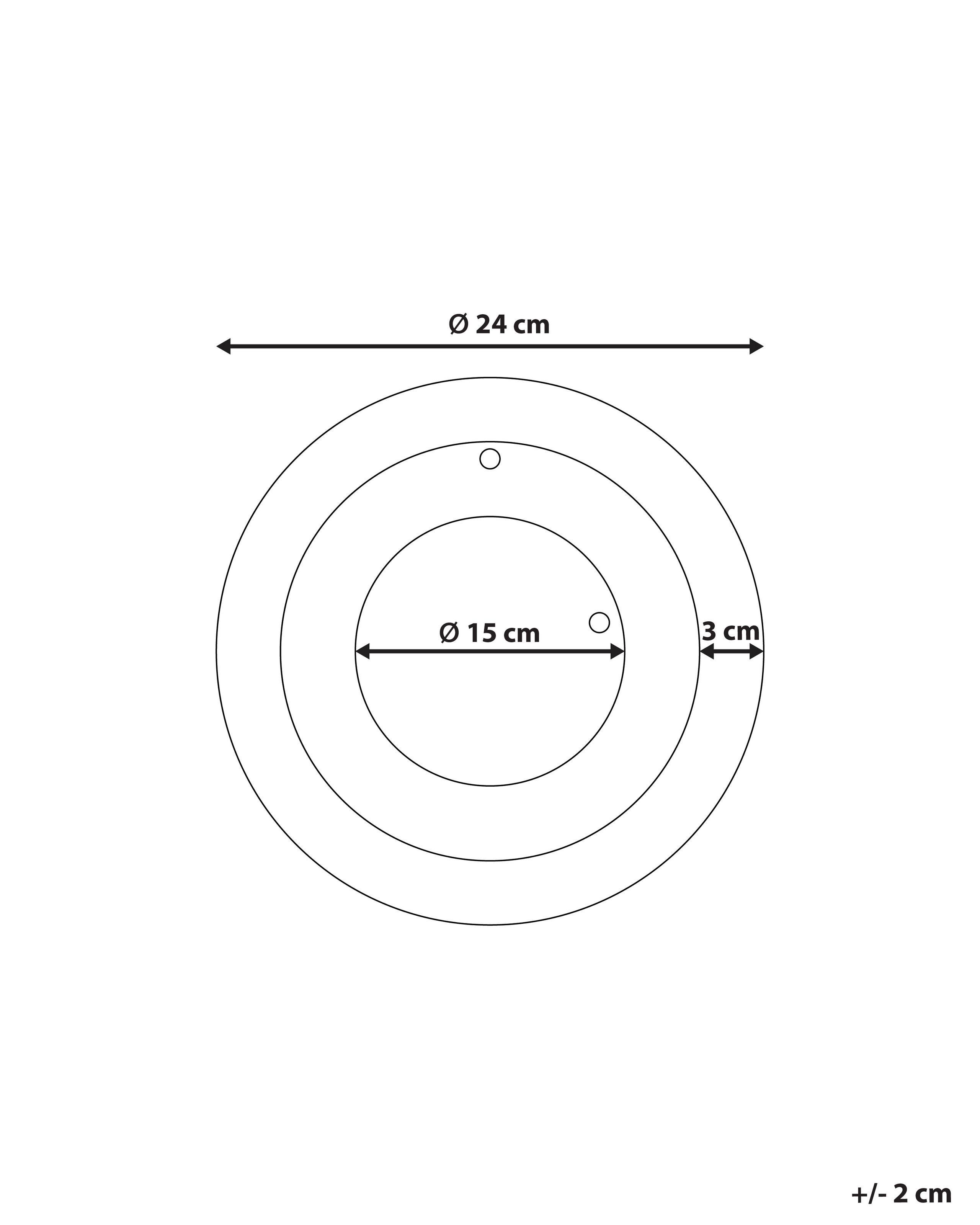 Beliani Wanduhr aus Stahl Modern CLUSES  