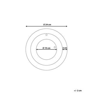 Beliani Wanduhr aus Stahl Modern CLUSES  