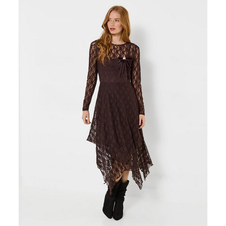Joe Browns Robe Longue en Dentelle à Manches Longues Bella  