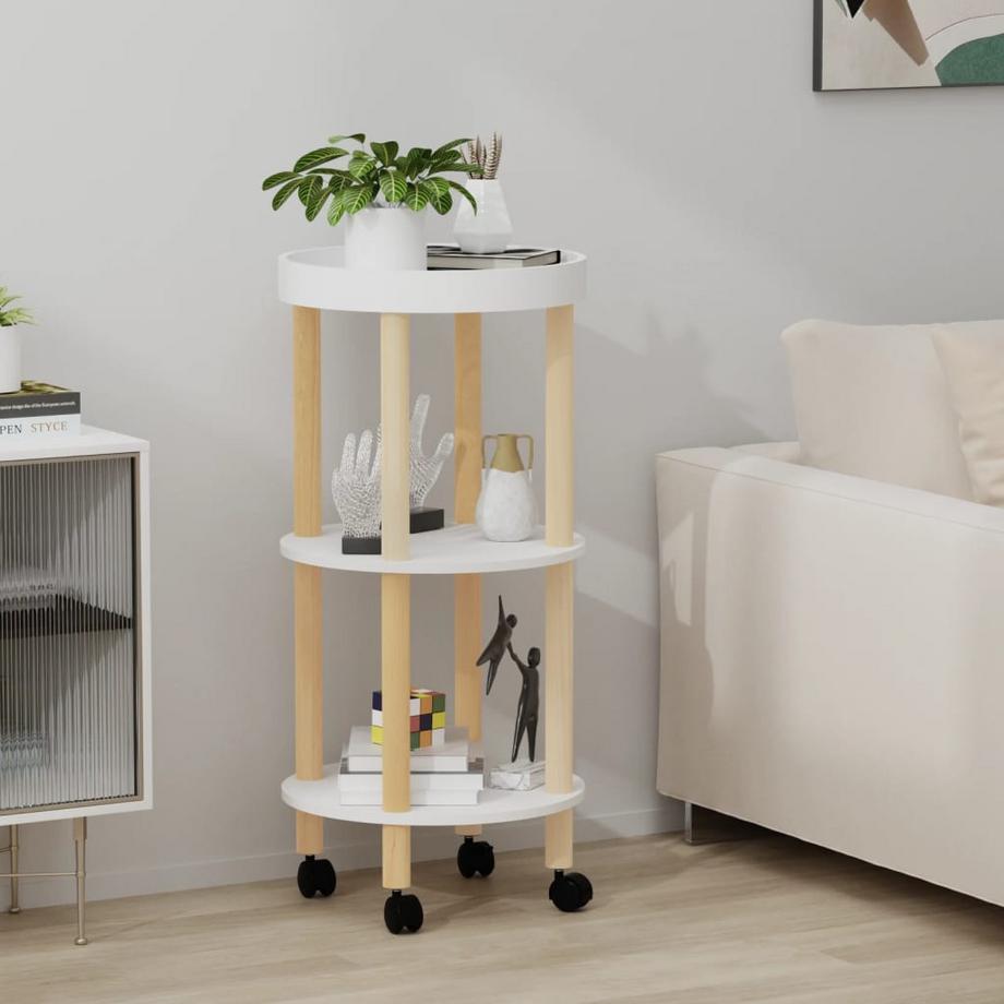 VidaXL Servierwagen holzwerkstoff  