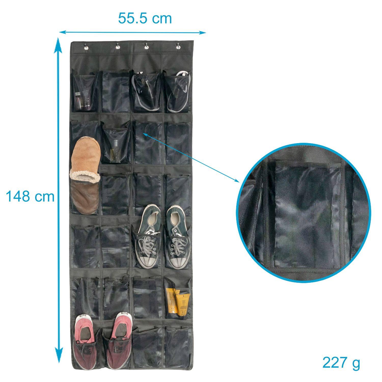 Intirilife Intirilife Organiseur de chaussures suspendu avec 24 compartiments  