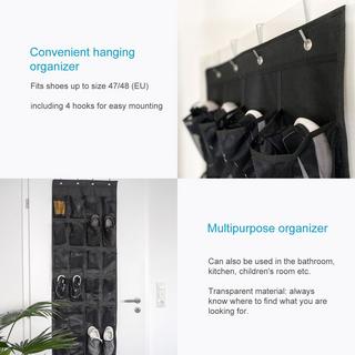 Intirilife Intirilife Organiseur de chaussures suspendu avec 24 compartiments  