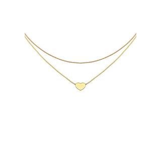 Elli  Collier Femmes Choker Coeur Pendentif Couches Look 