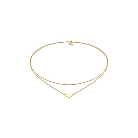 Elli  Collier Femmes Choker Coeur Pendentif Couches Look 