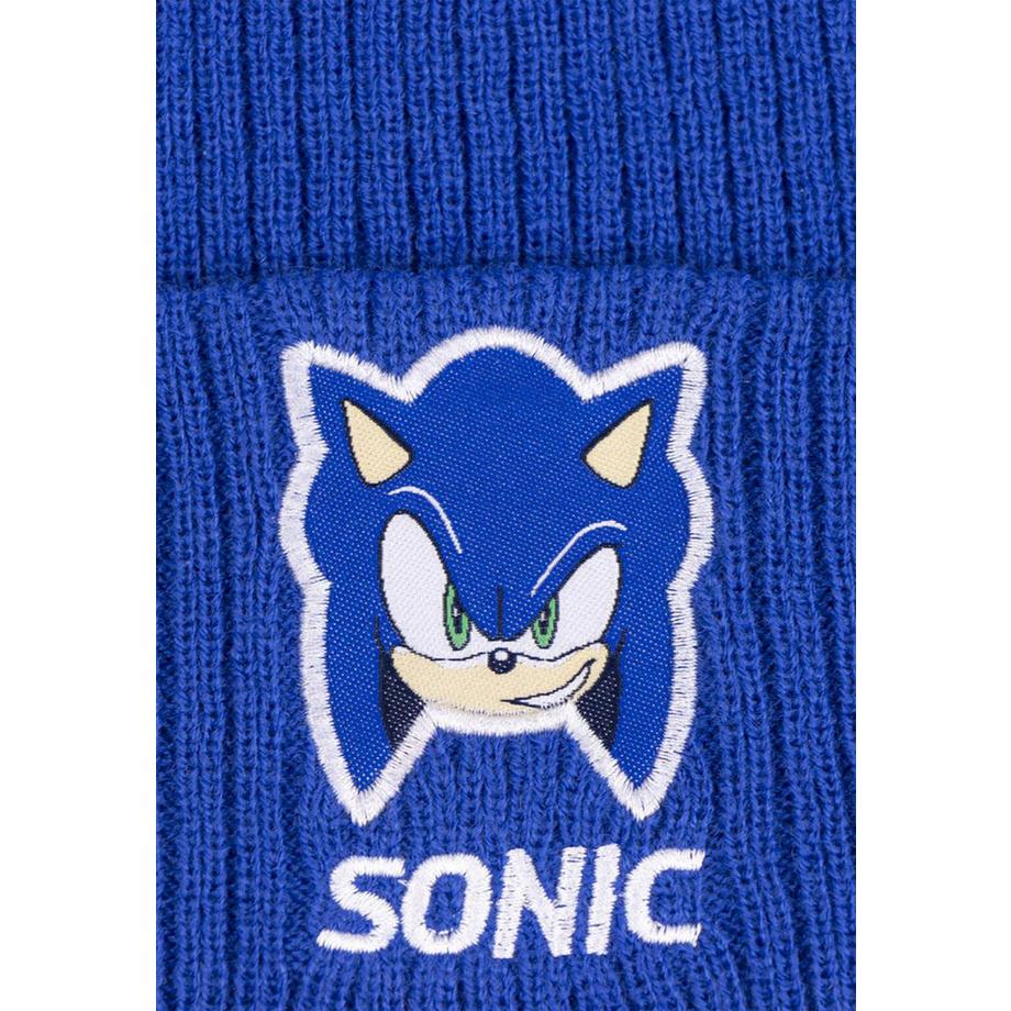 Disney  Bonnet Tricot Sonic Bleu 