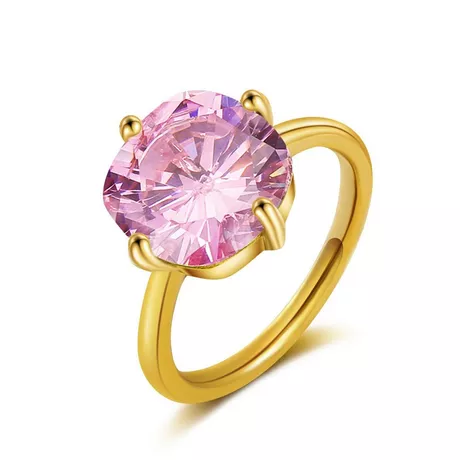 AILORIA  ÉGLANTINE Anello di quarzo rosa 