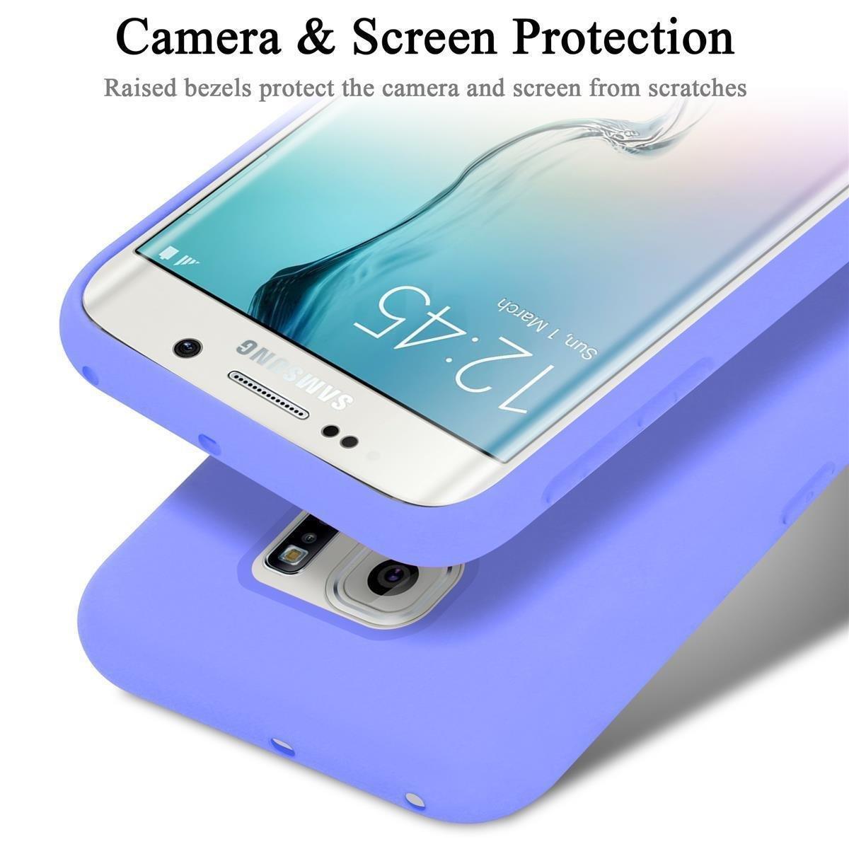 Cadorabo  Hülle für Samsung Galaxy S6 EDGE PLUS TPU Silikon Liquid 