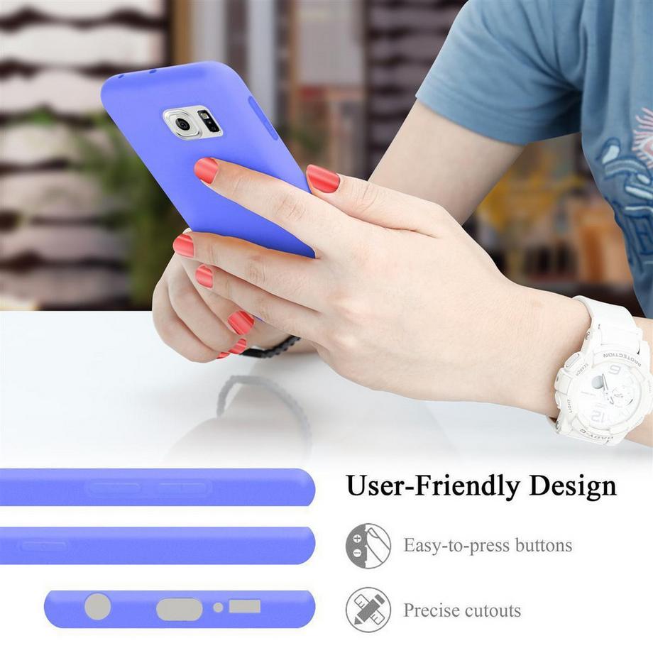 Cadorabo  Hülle für Samsung Galaxy S6 EDGE PLUS TPU Silikon Liquid 