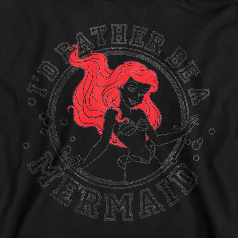 The Little Mermaid  I'd Rather Be A Mermaid Felpa Con Cappuccio 