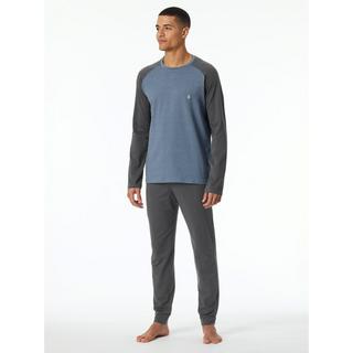 Schiesser Bio Baumwolle Langer Pyjama  