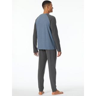 Schiesser Bio Baumwolle Langer Pyjama  