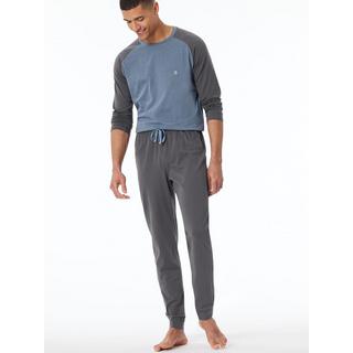 Schiesser Bio Baumwolle Langer Pyjama  