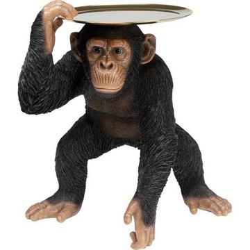Figura decorativa Butler Playing Chimp nero 52