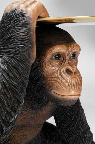 KARE Design Figurine déco Butler Playing Chimp noir 52  