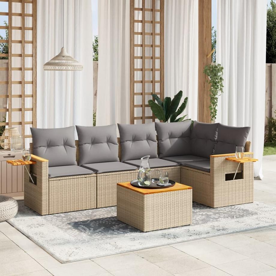 VidaXL Garten sofagarnitur poly-rattan  