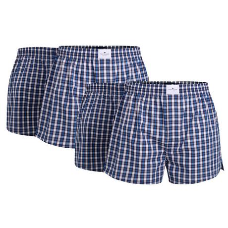 TOM TAILOR Web-Boxershorts 4er Pack Bequem sitzend  