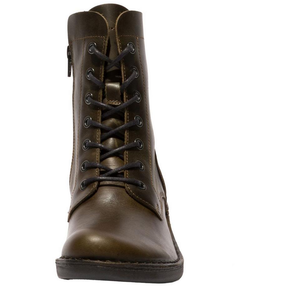 FLY London Schnürstiefelette mit Blockabsatz  