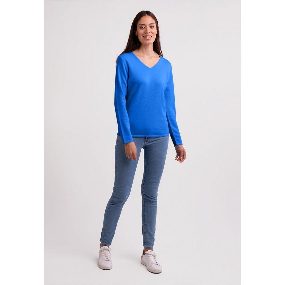 CASH-MERE.CH Pullover Cashmere Scollo a V  