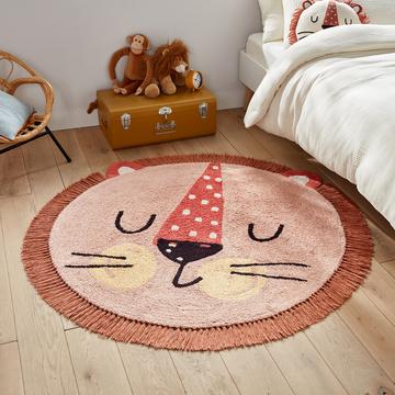 Tapis enfant tête de lion