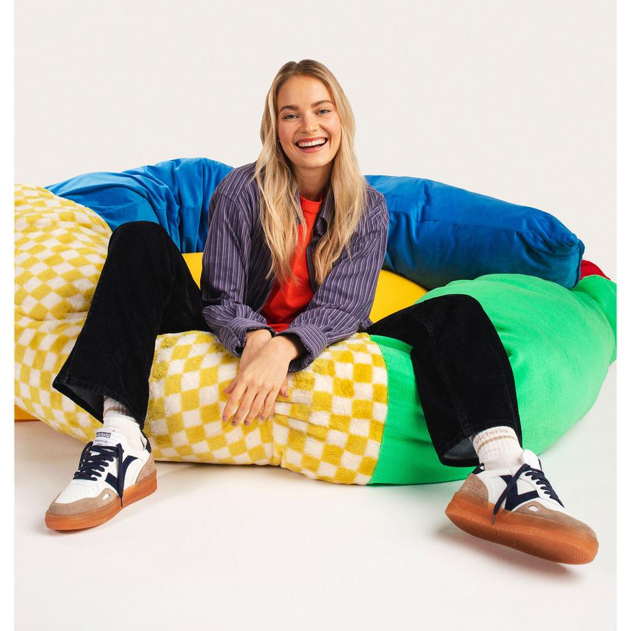 Victoria Seul Baskets Effet Cuir et Daim  