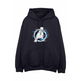 Avengers Endgame Team Tech Glitch Logo Sweat à Capuche  