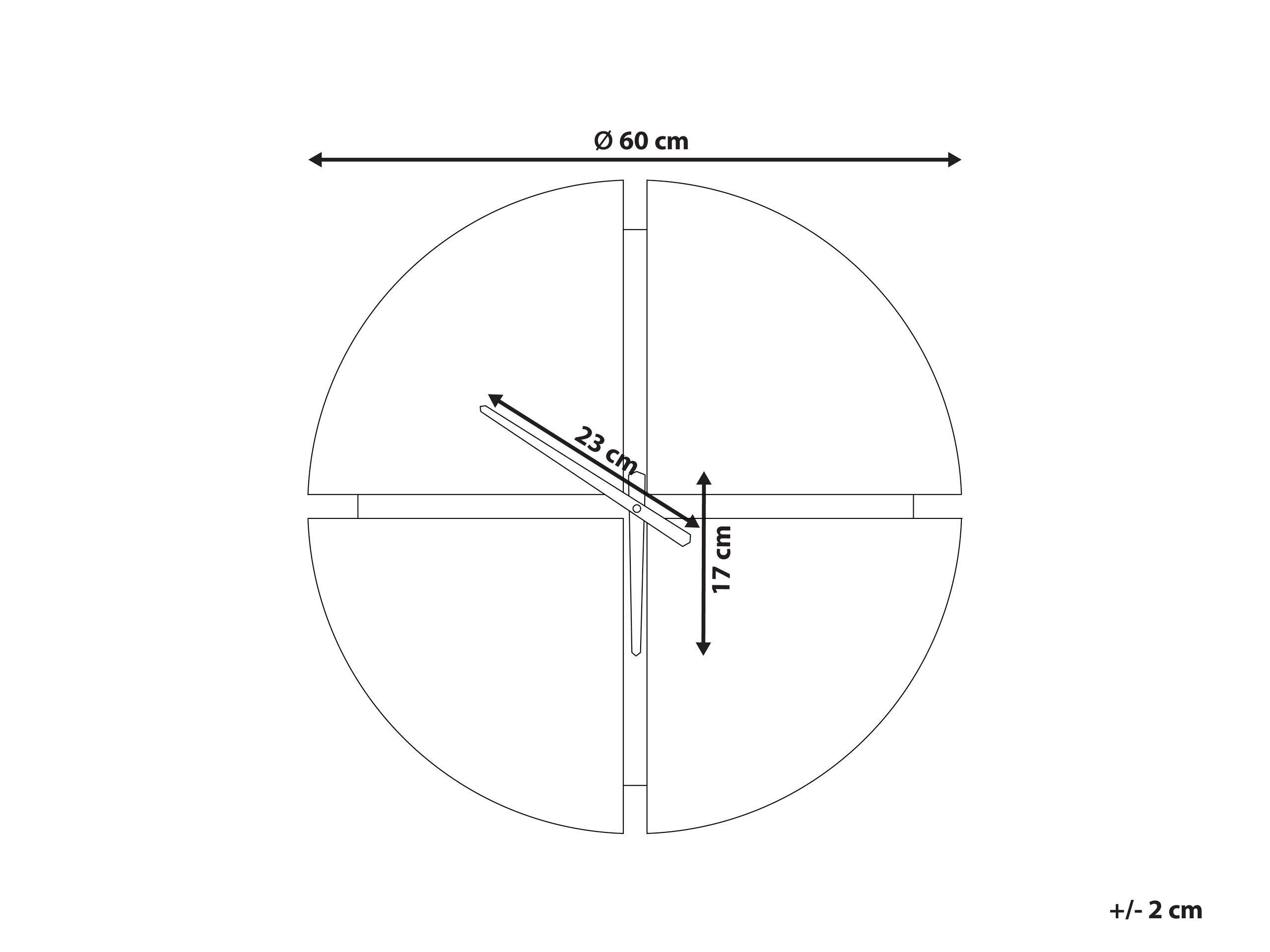 Beliani Wanduhr aus MDF-Platte Klassisch ARAMON  