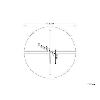 Beliani Wanduhr aus MDF-Platte Klassisch ARAMON  