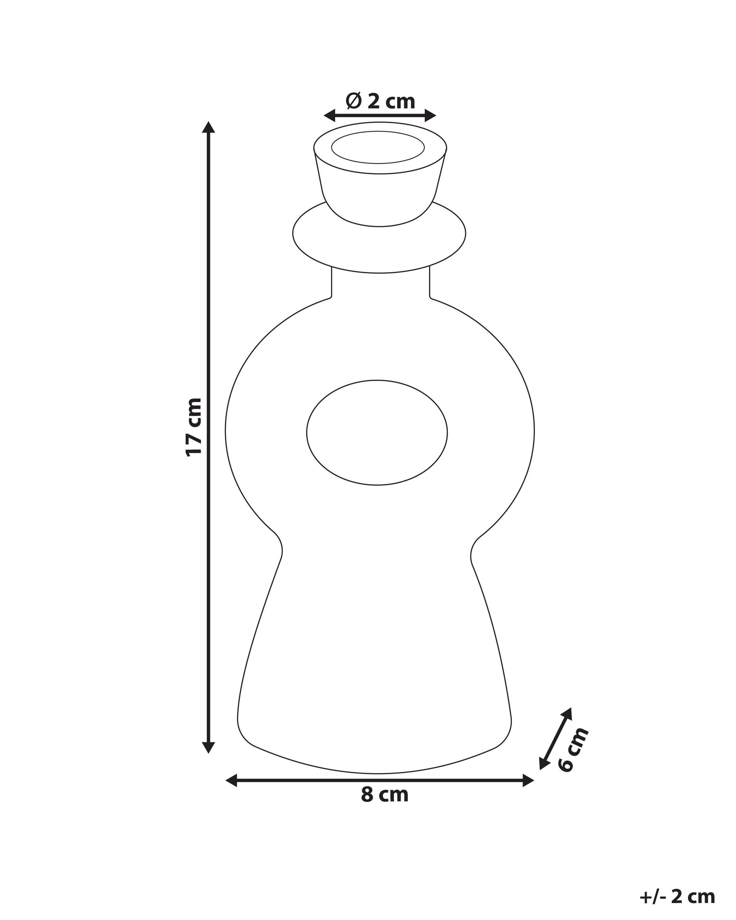 Beliani  Portacandele en Ceramica Scandinavo SPARTA 