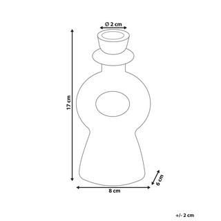 Beliani  Portacandele en Ceramica Scandinavo SPARTA 