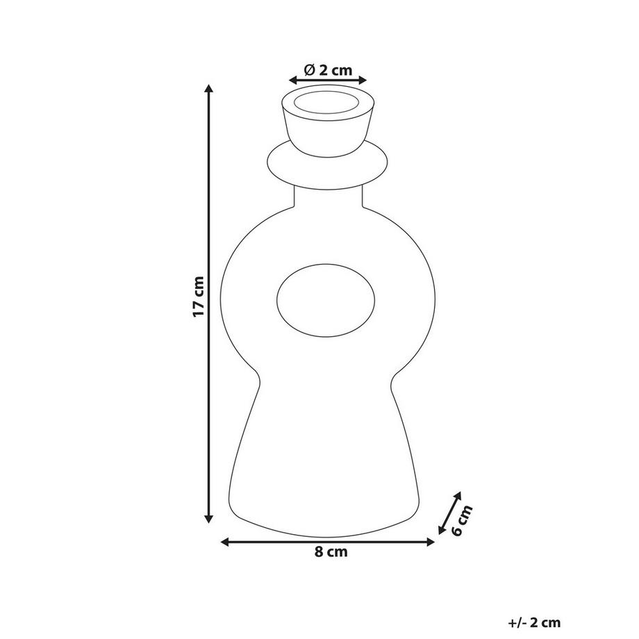 Beliani  Kerzenständer aus Keramik Skandinavisch SPARTA 