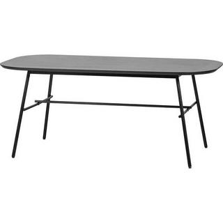 mutoni Table à manger Elegance bois de manguier noir 180x90  