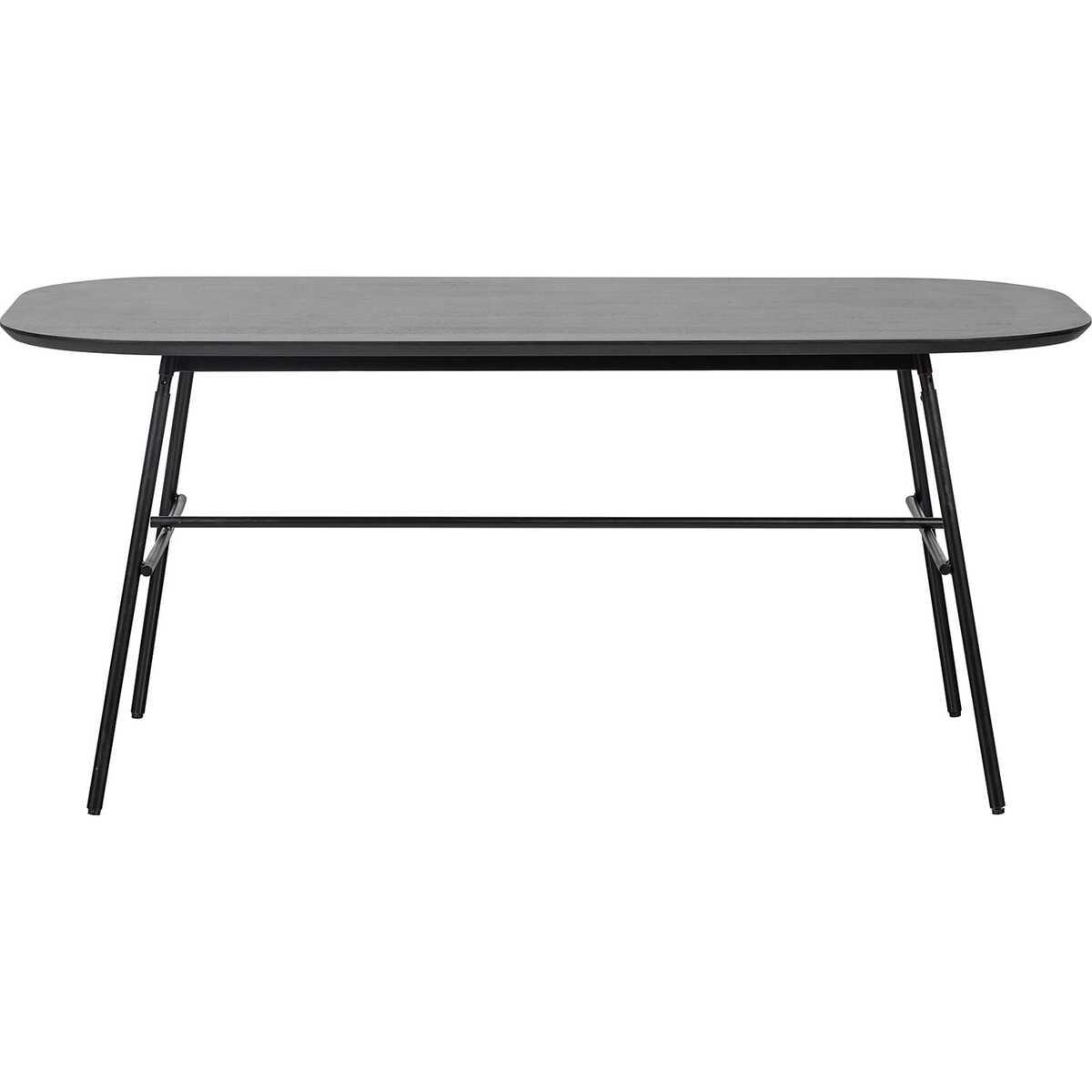 mutoni Table à manger Elegance bois de manguier noir 180x90  